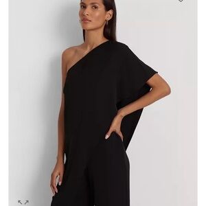 Ralph Lauren Black One-Shoulder Dress